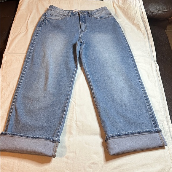Women's Blue Straight Leg Jeans - Picture 6 of 13
